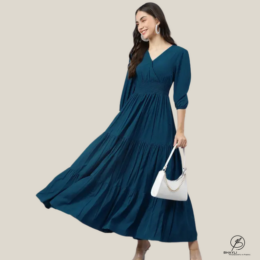 Bhayli's Majestic Flow Women's Dress