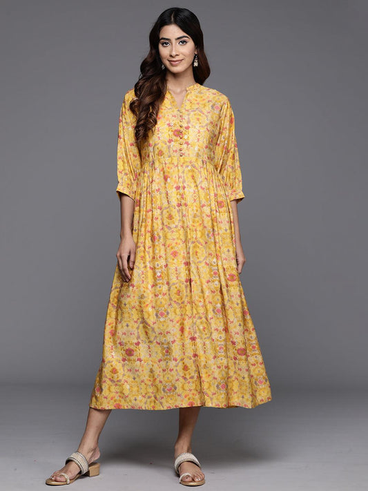 BHAYLI'S DANDELION SILK DRESS