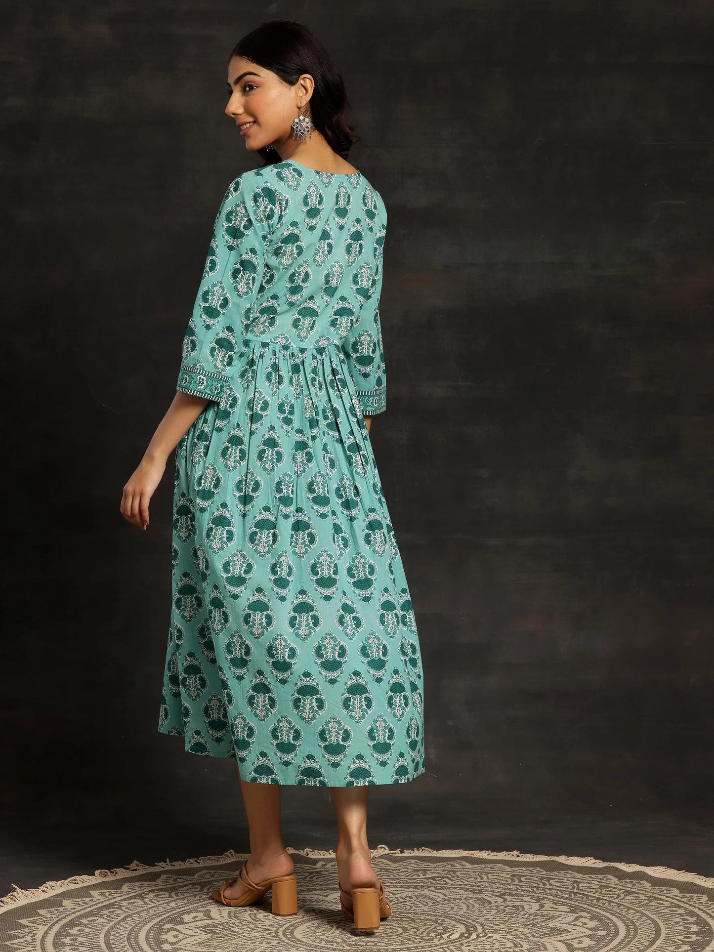 BHAYLI'S FERN COTTON DRESS