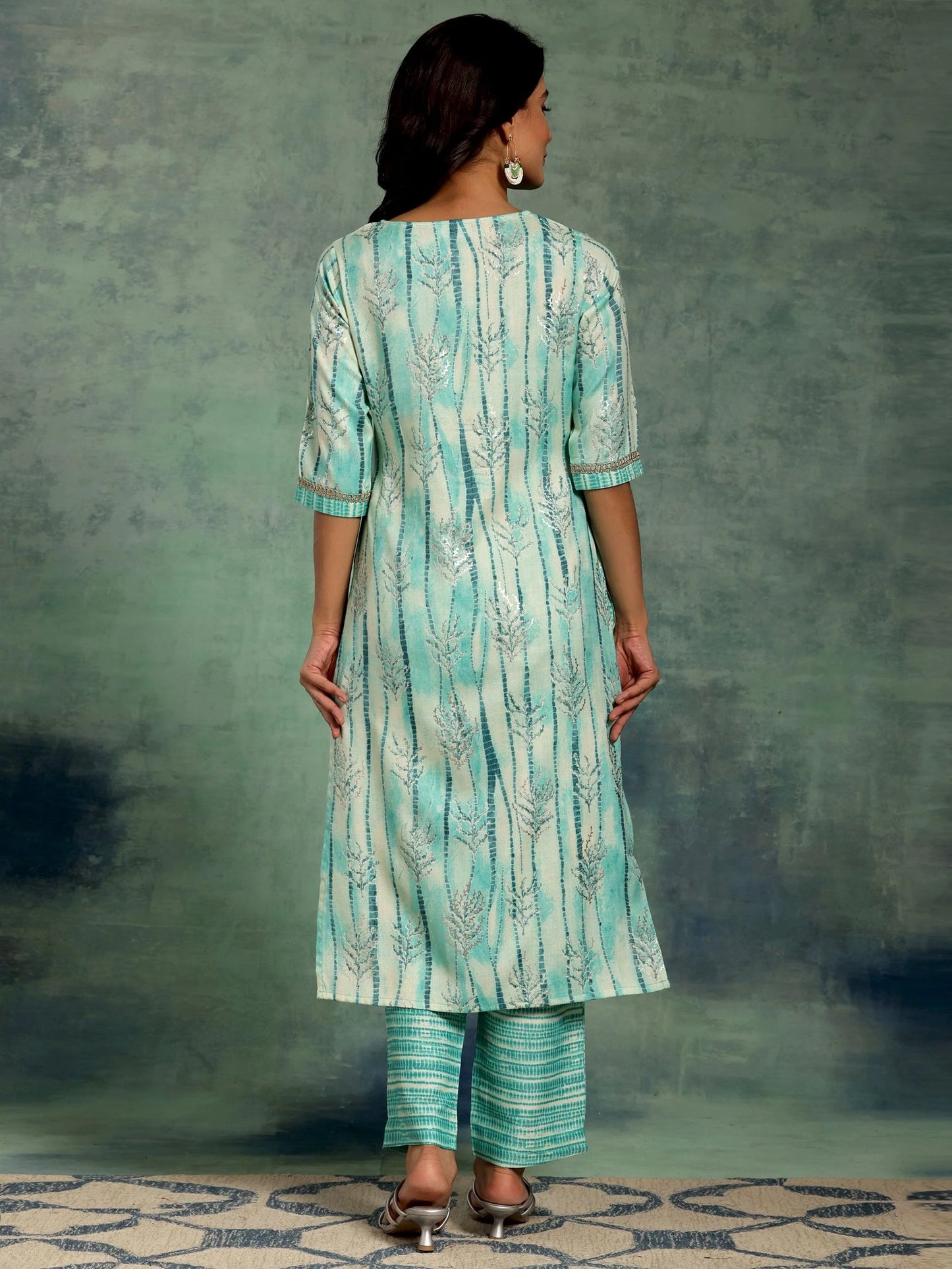 BHAYLI'S COASTAL CHARM PRINTED KURTA SET