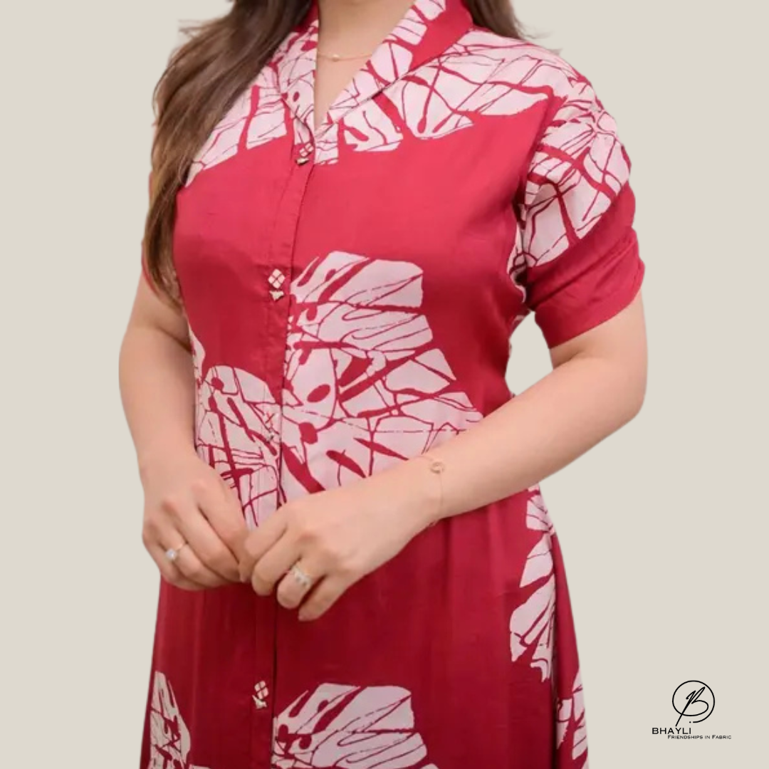 Bhayli's Floral Breeze A-Line Kurta