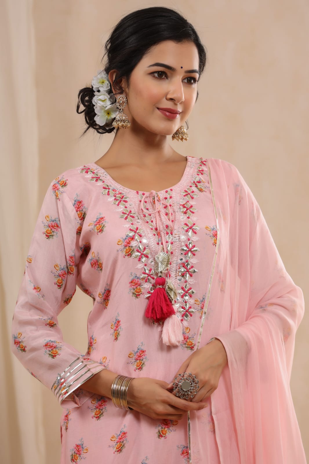 BHAYLI'S BLOOMING GOTA SHARARA SET